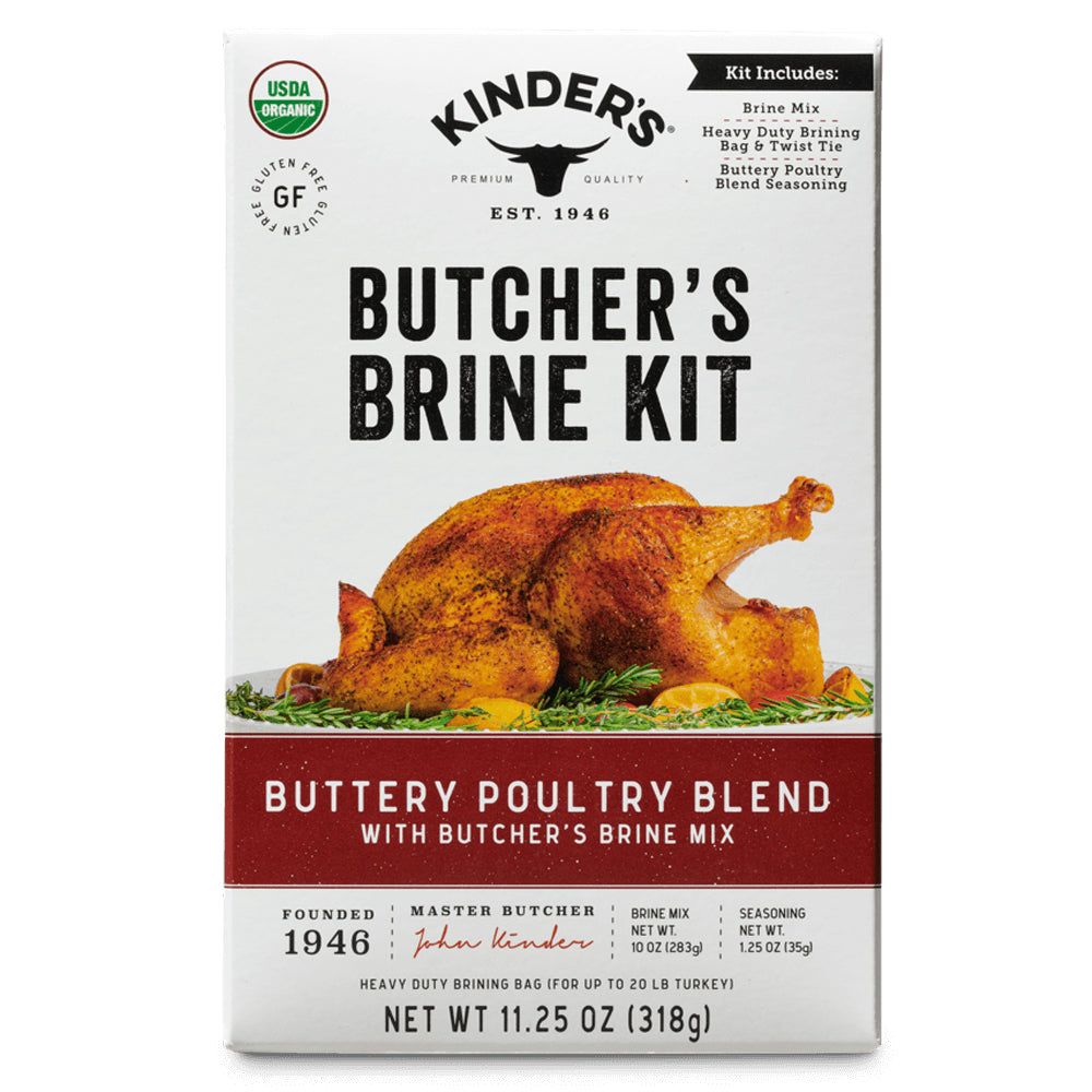 Kinders Butcher Brine Kit Buttery Poultry Blend Turkey Gluten Free Organic 25149