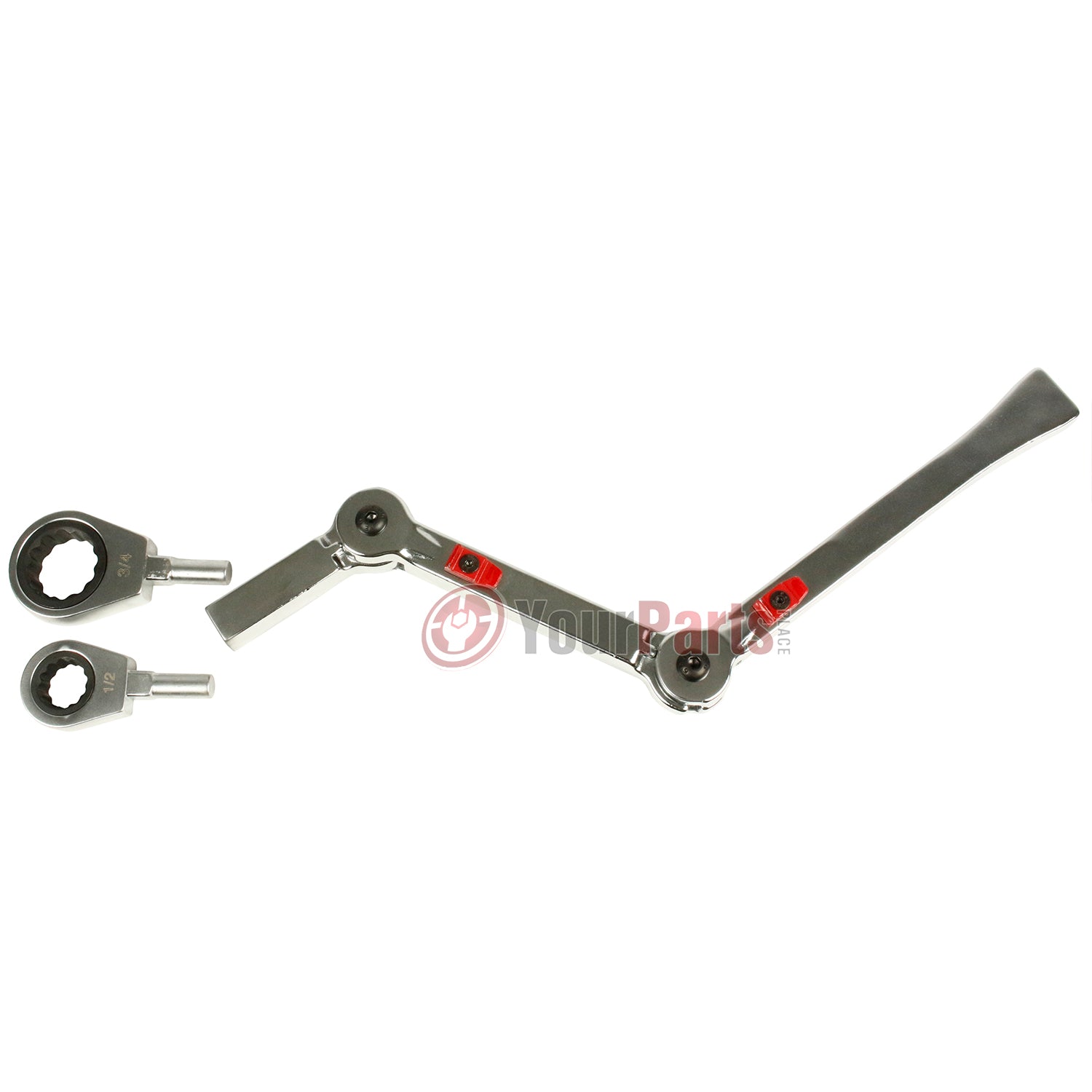 38104 Versatile 9-Piece Ratchet Wrench Set - Nickel Chrome Plated Alloy SAE