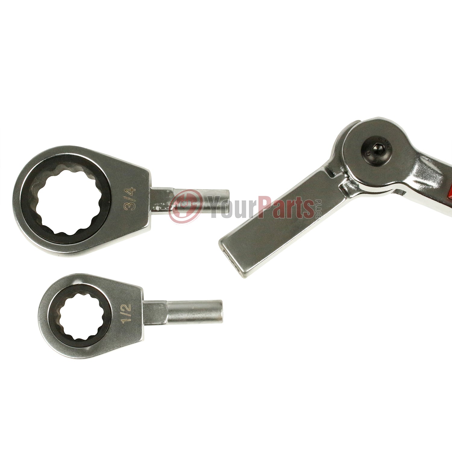 38104 Versatile 9-Piece Ratchet Wrench Set - Nickel Chrome Plated Alloy SAE