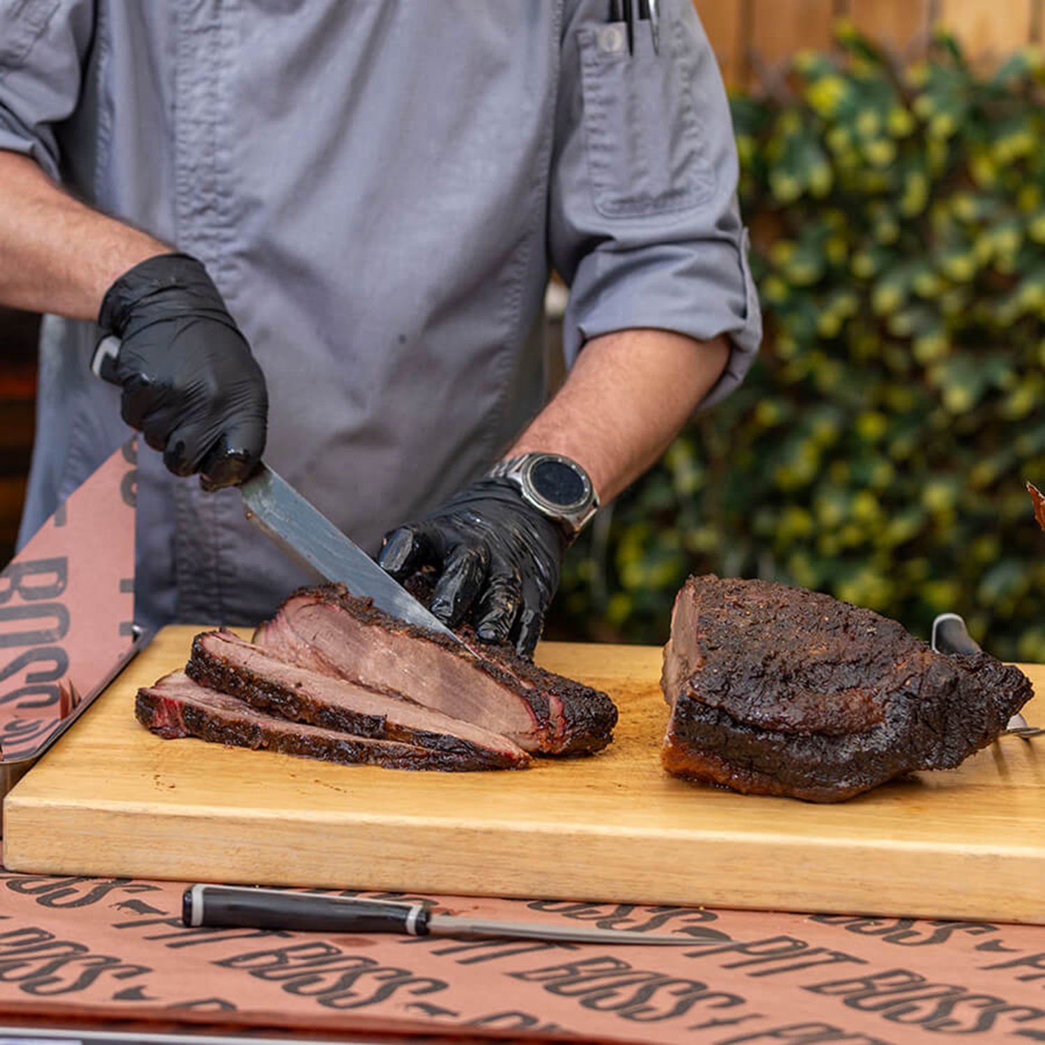Pit Boss 4 Piece BBQ Knife Set Stainless Steel Brisket Slice Trim Fork 41063