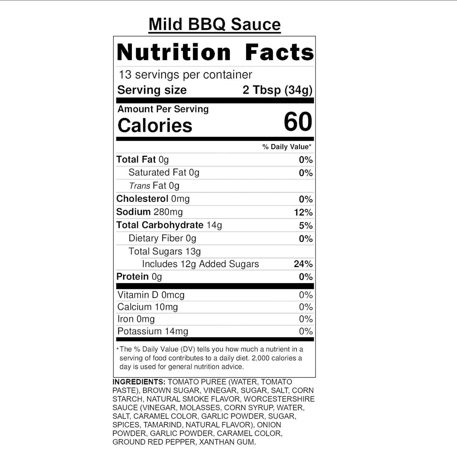 Kinder's Mild BBQ Sauce Premium Quality Handcrafted Gluten Free No HFCS 15.5 Oz