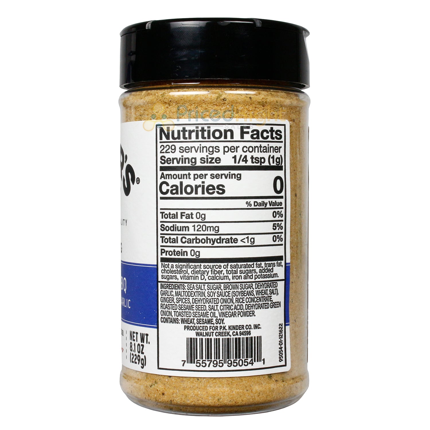 Kinder's Japanese BBQ Seasoning Soy Ginger & Garlic 8.1 Oz