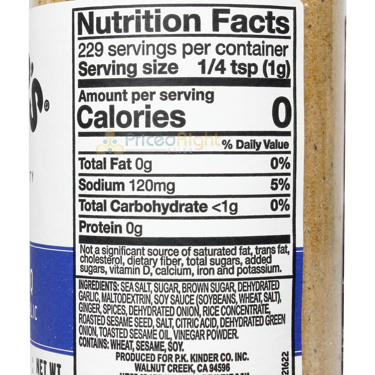 Kinder's Japanese BBQ Seasoning Soy Ginger & Garlic 8.1 Oz