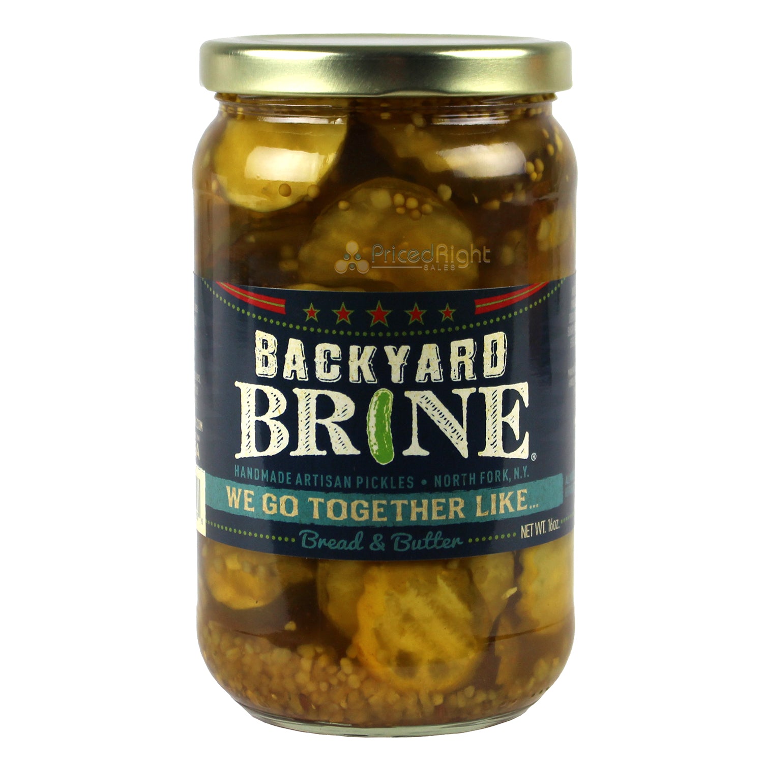 Backyard Brine We Go Together Like Bread and Butter Pickles 16 oz Vegan