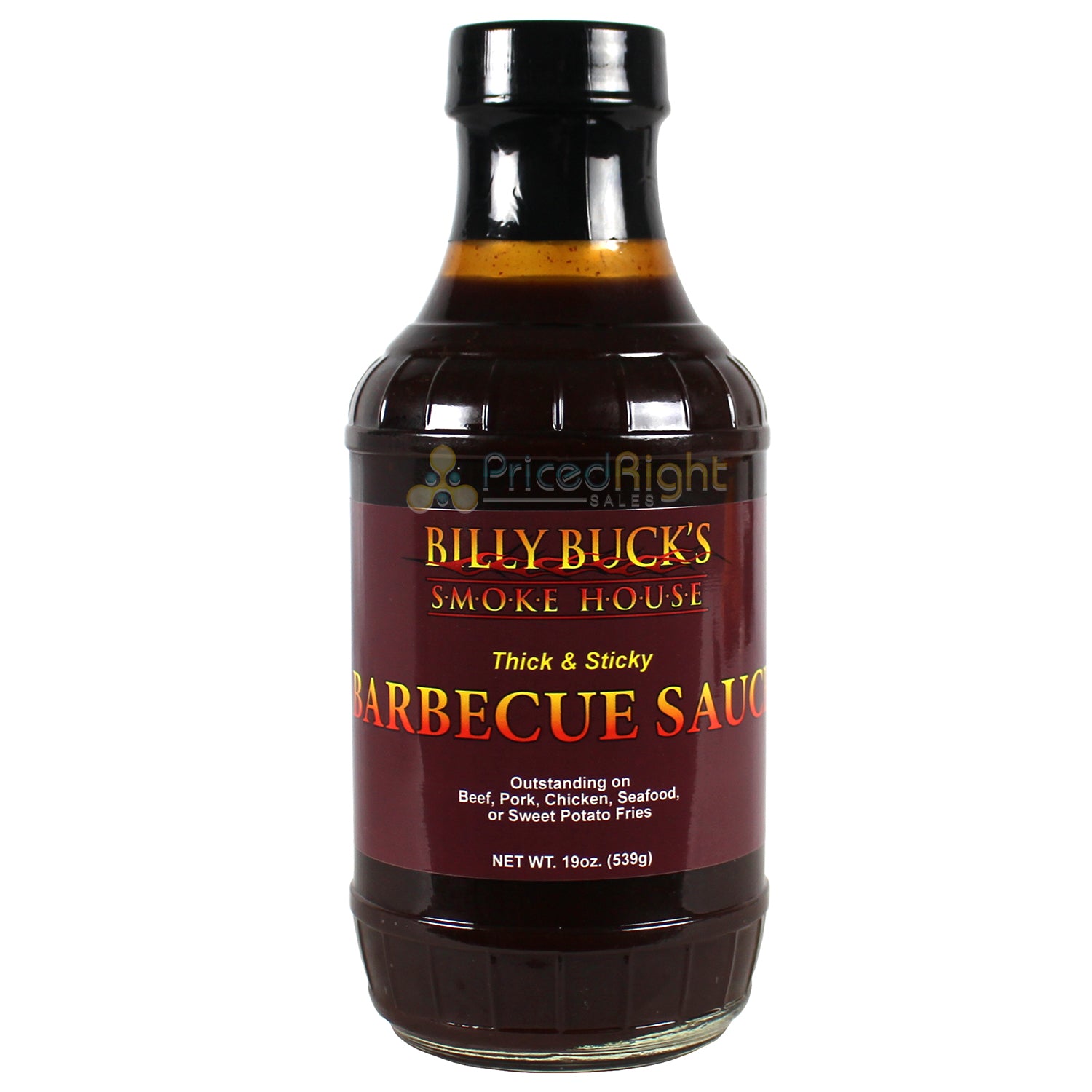 Billy Buck's Smokehouse Thick & Sticky Barbecue Sauce 19 Oz Gluten Free BB-SAUCE