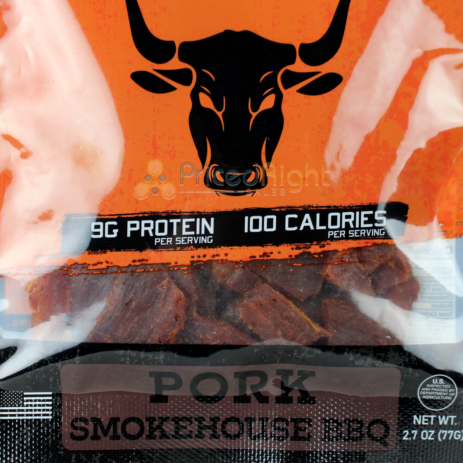 Beefcake Jerky Co Pork Smokehouse BBQ Jerky 2.7 Oz 100 Calories BC008