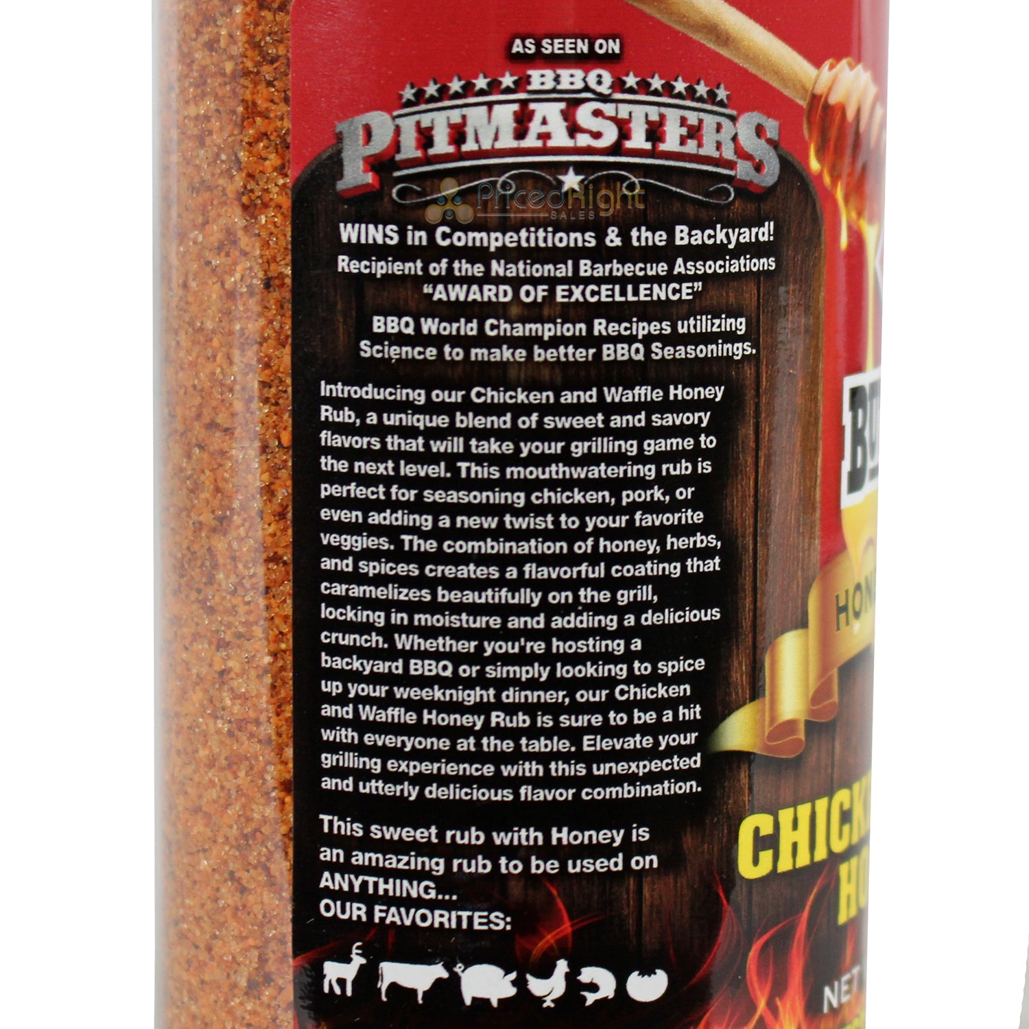 Butcher BBQ Honey Rub Chicken & Waffle 12 Oz Gluten Free MSG Free BUTCH-CW