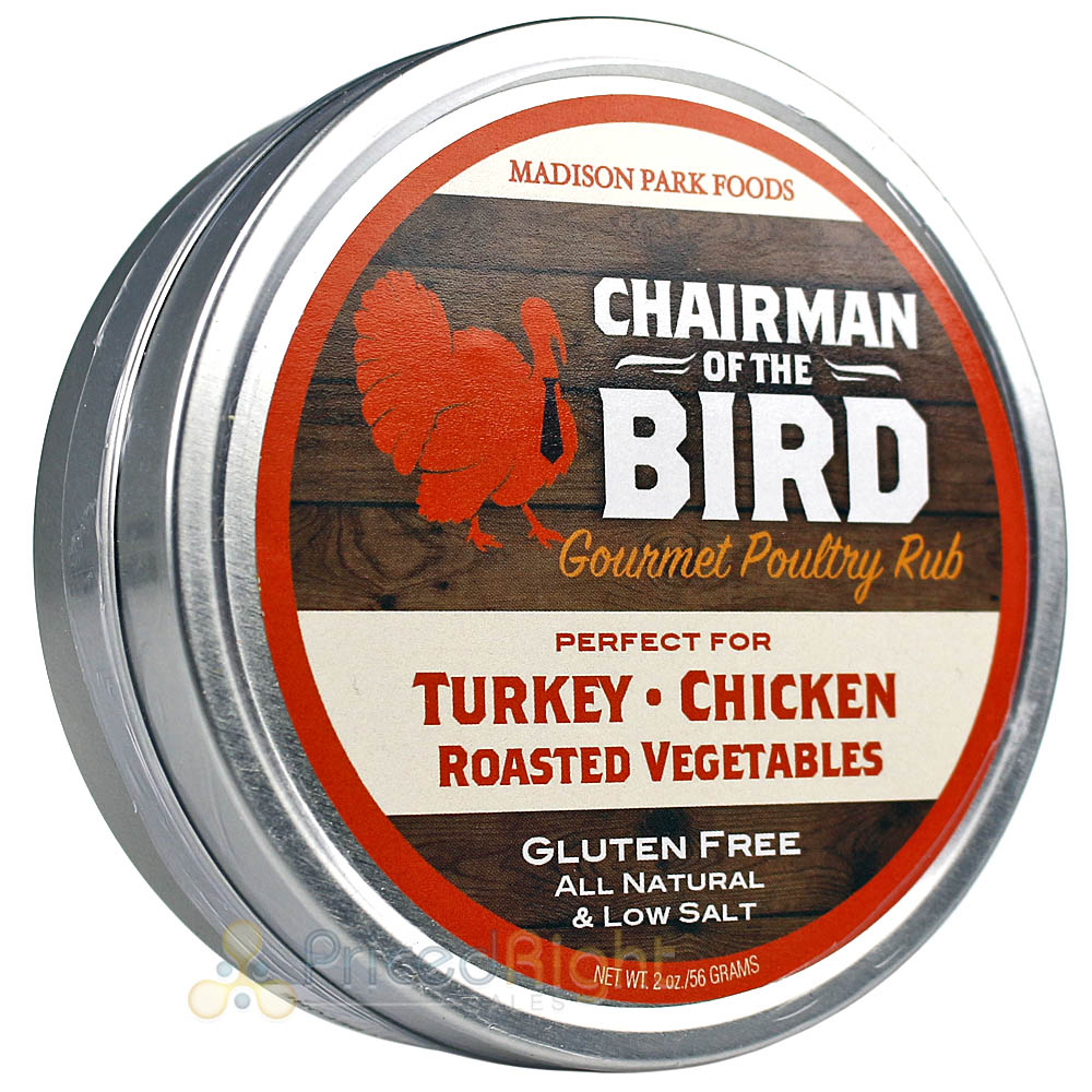 Chairman of the Bird Gourmet Poultry Turkey Rub 2 oz All Natural Gluten Free