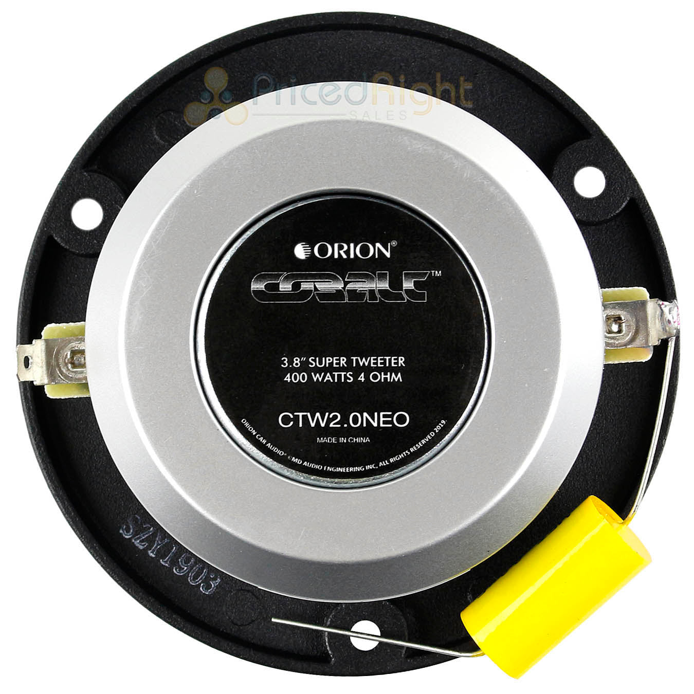 3.8" Super Tweeters Pair 400W Max 100W Rms Car Audio CTW2.0NEO Orion Cobalt