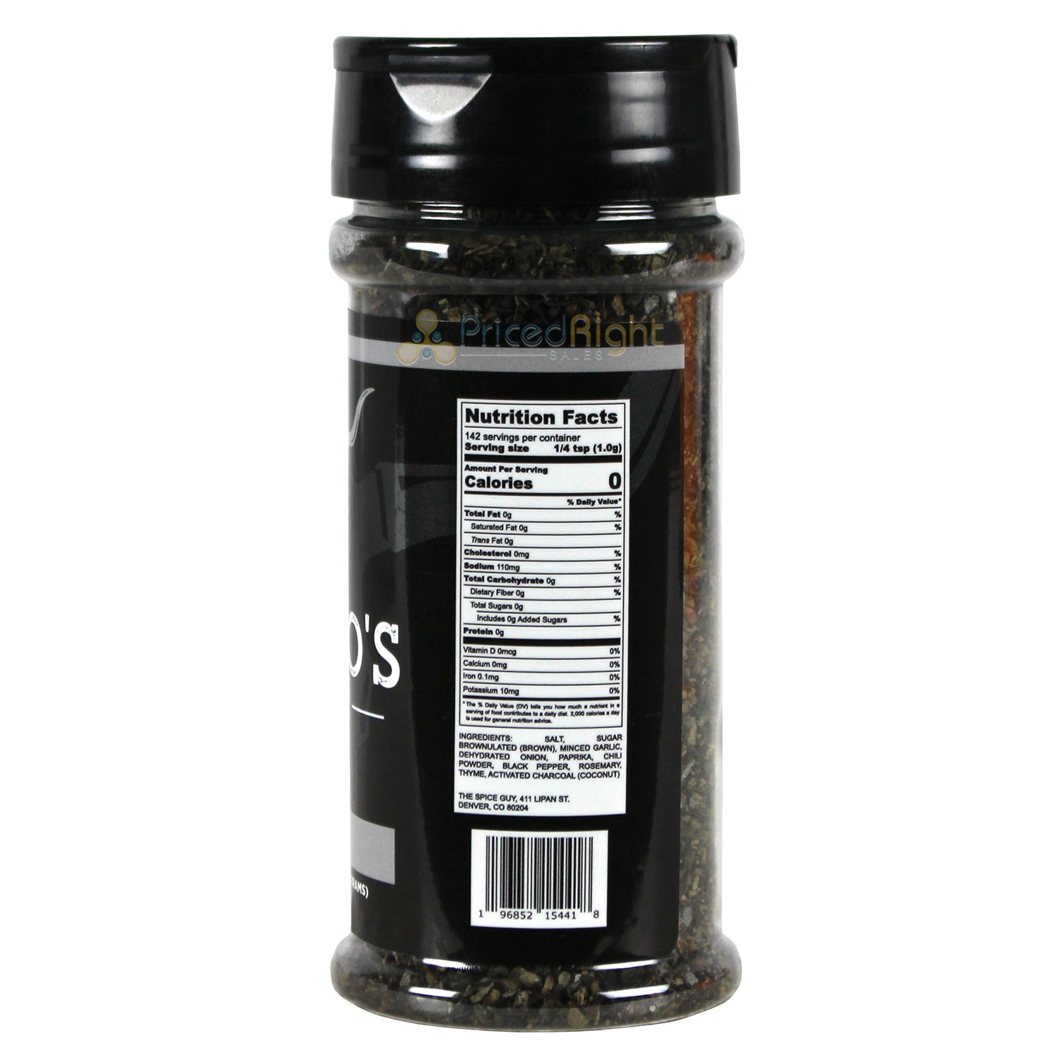 Cuso Cuts Dirt Seasoning Activated Charcoal Gluten Free Vegan Non GMO CUSO-DIRT