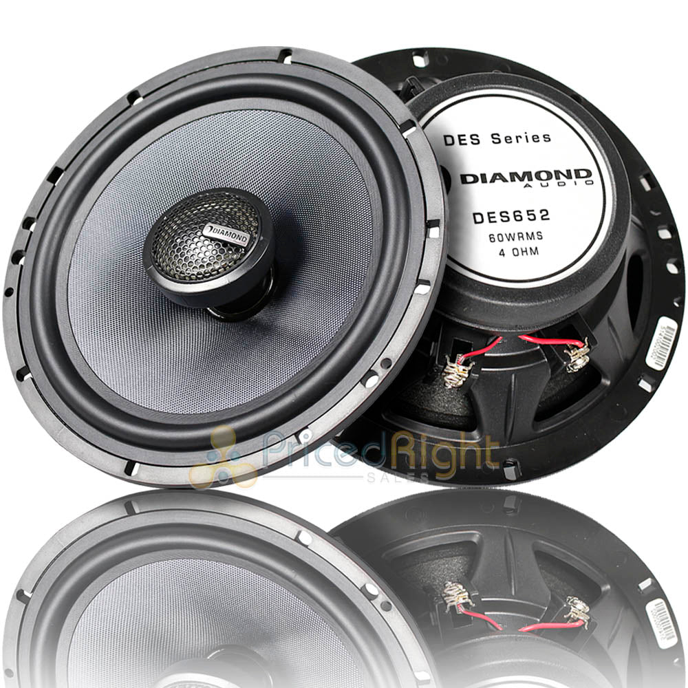 Diamond Audio 6.5" Coaxial Speaker System 120 Watts Max 4 Ohm DES Series DES652