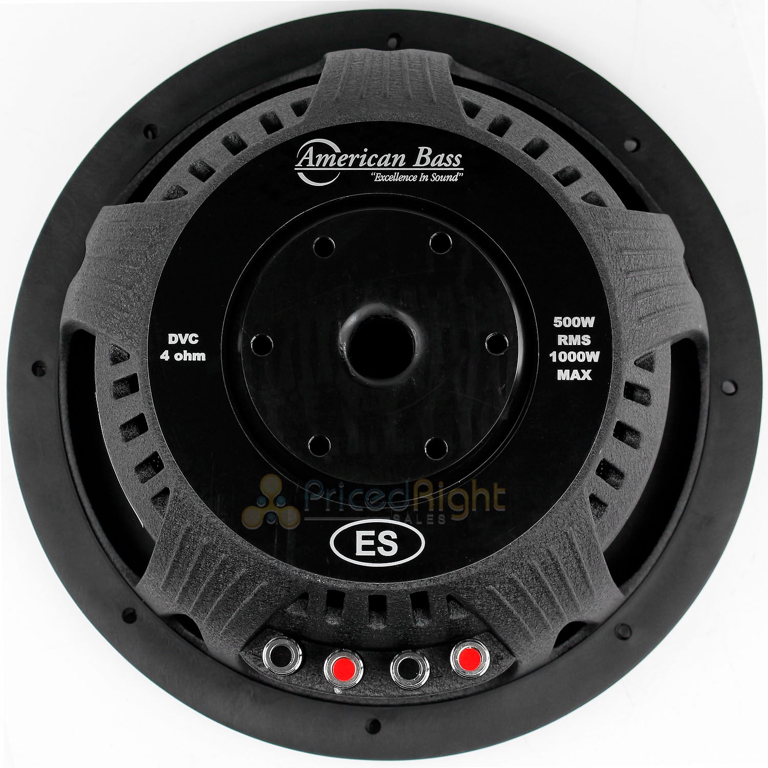 American Bass 10" Subwoofer Slim Shallow 1000W 4 Ohm DVC Car Audio ES-1044 