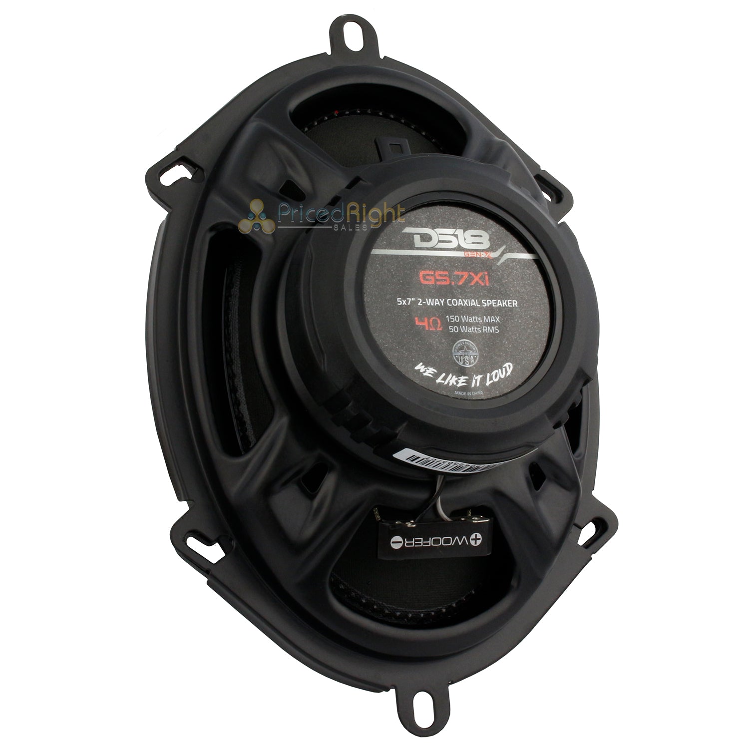 DS18 GEN-X 5 x 7 Inch 2 Way Coaxial Speaker Pair 150W Max 50W RMS 4 Ohm G5.7XI