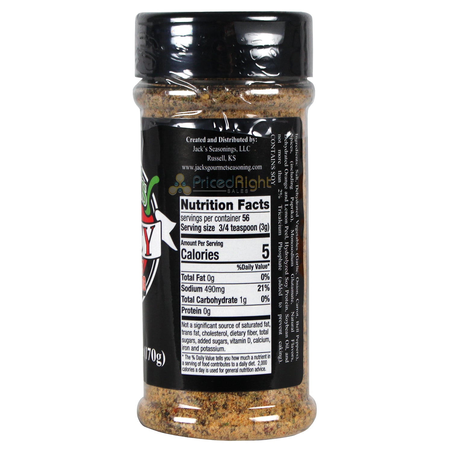 Jacks Gourmet Seasoning Spicy All Purpose Special Blend 6 oz Bottle