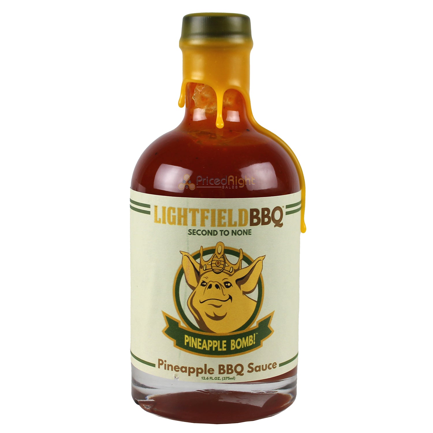 Lightfield BBQ Sauce Pineapple Bomb 12.6 Oz Ribs Pork Belly Tropical Flavors