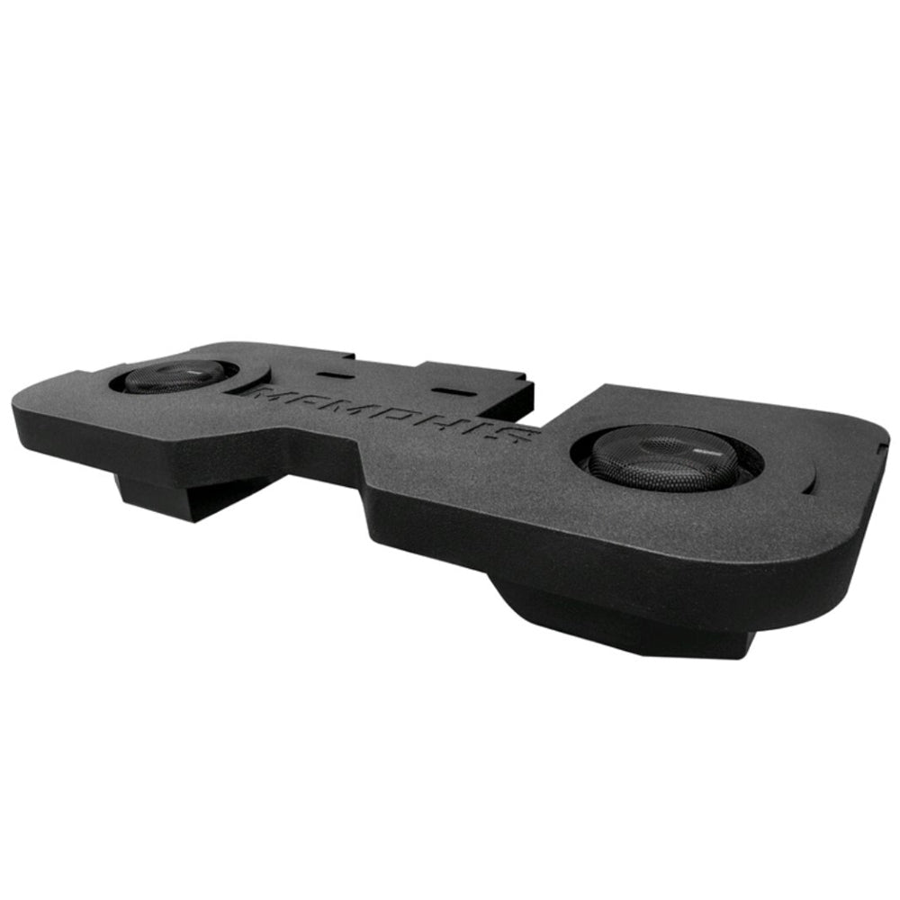 Memphis Audio Dual 8" Mini Mojo Subwoofer Enclosure For 2002-2018 DODGE QUAD CAB