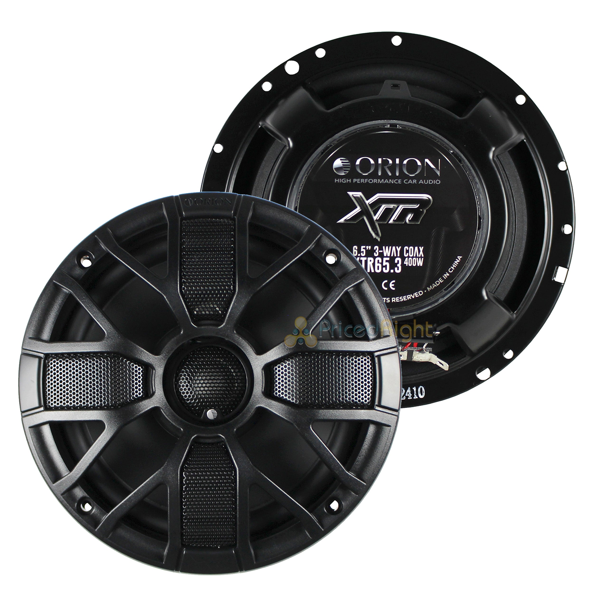 6.5" Coaxial Speakers 100W RMS 400W Peak 4 Ohm Orion XTR65.3 XTR Series Box of 2