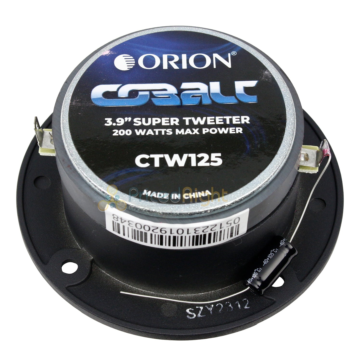 Orion CTW125 3.9" Aluminum Super Tweeter Pair 50W Rms 200W Max Cobalt Series
