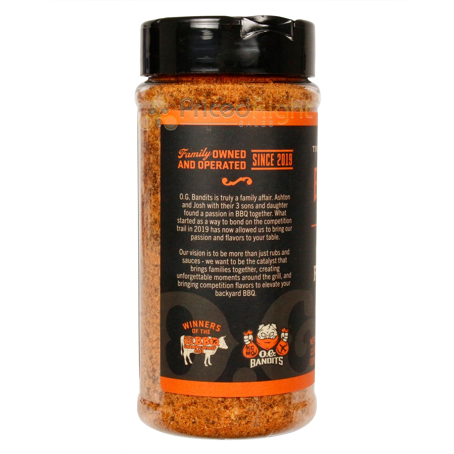 O.G. Bandits Cattle Rustler Brisket Rub Seasoning Savory & Bold Beef 11.5 Ounce