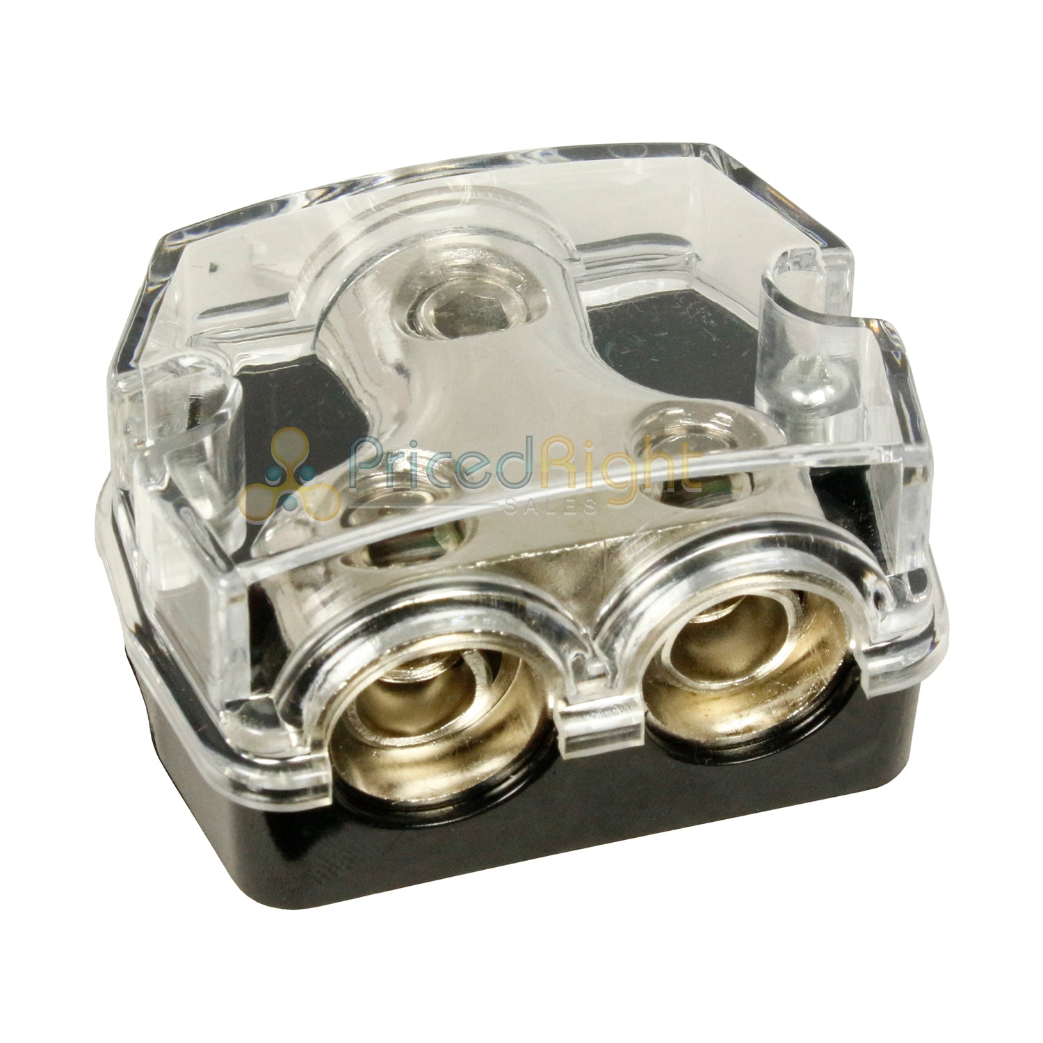 0 Gauge In Two 0/4 Gauge Out Car Audio Power Ground Distribution Block RI Audio