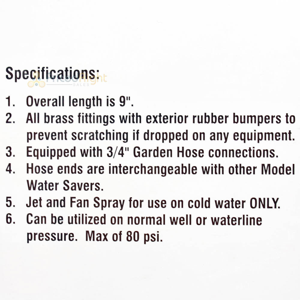 Lonn Water Saver Rubber Water Nozzle with 4 Different Spray Patterns 05RP