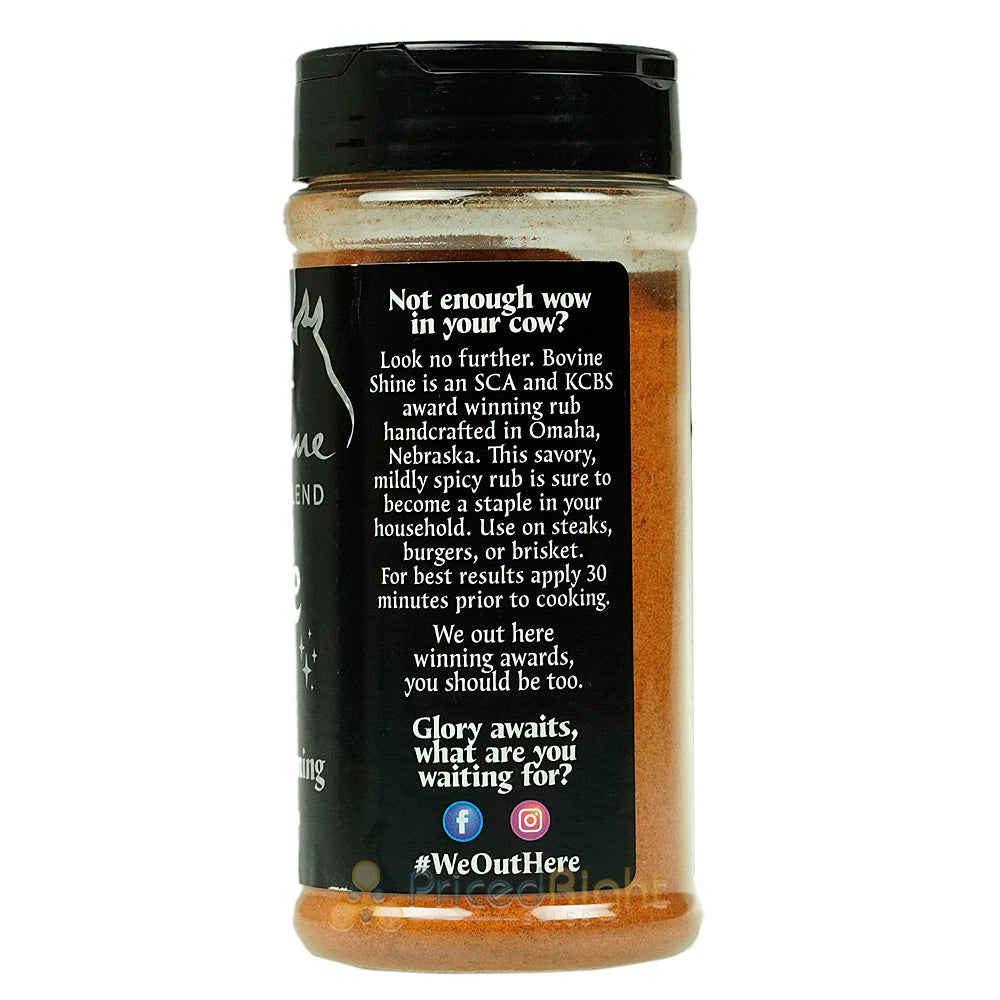 Prime Time Spices' Bovine Shine 9.4 oz 0 Calorie Award Winning Beef Seasoning