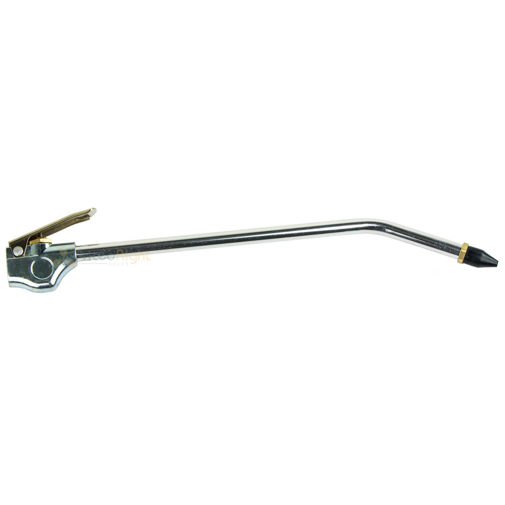 12" Inch Blow Gun Compressed Air Blowgun Tool 1/4" NPT Rubber Tip Curved
