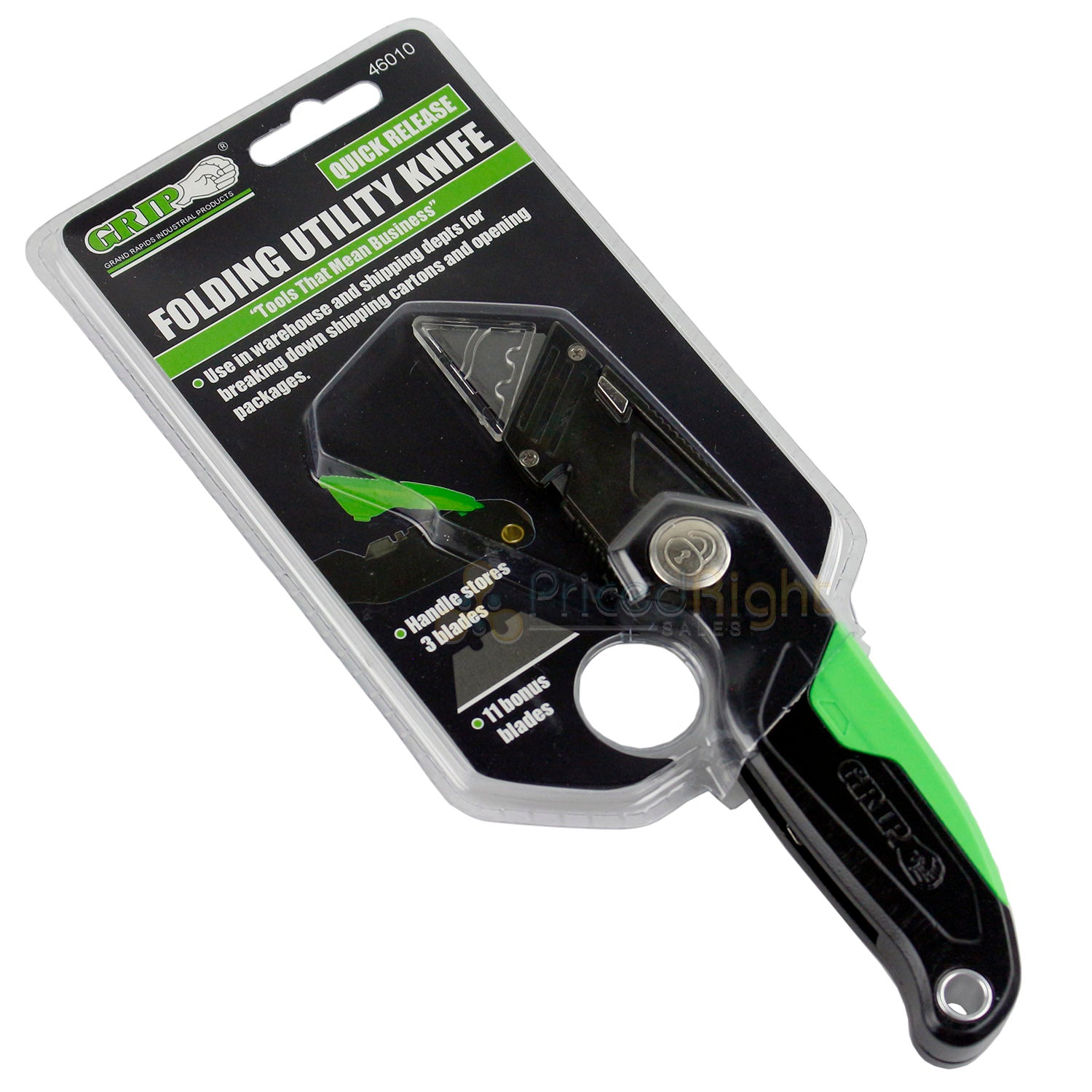 Quick Release Folding Retractable Utility Knife With Extra Razor Blade Storage
