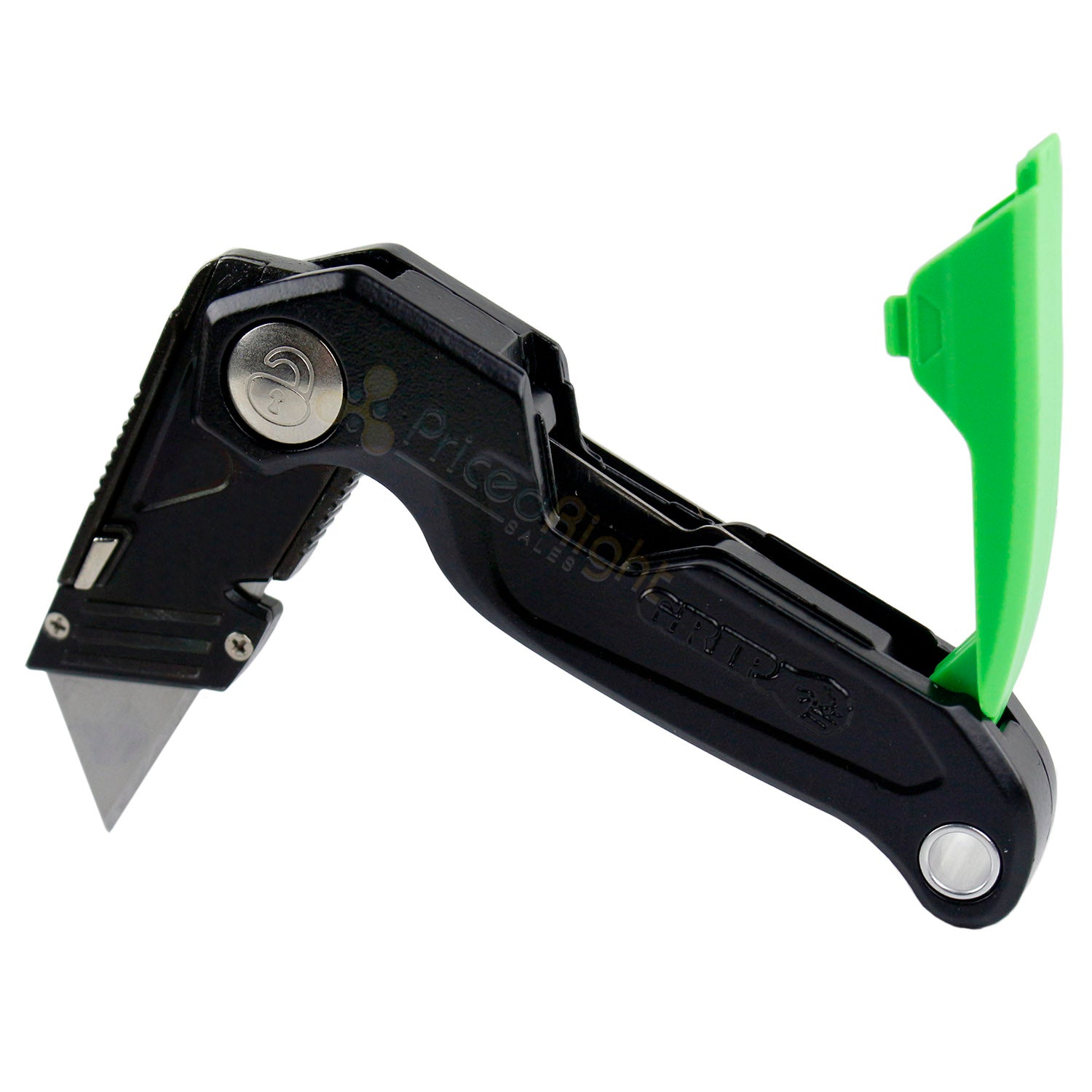 Quick Release Folding Retractable Utility Knife With Extra Razor Blade Storage