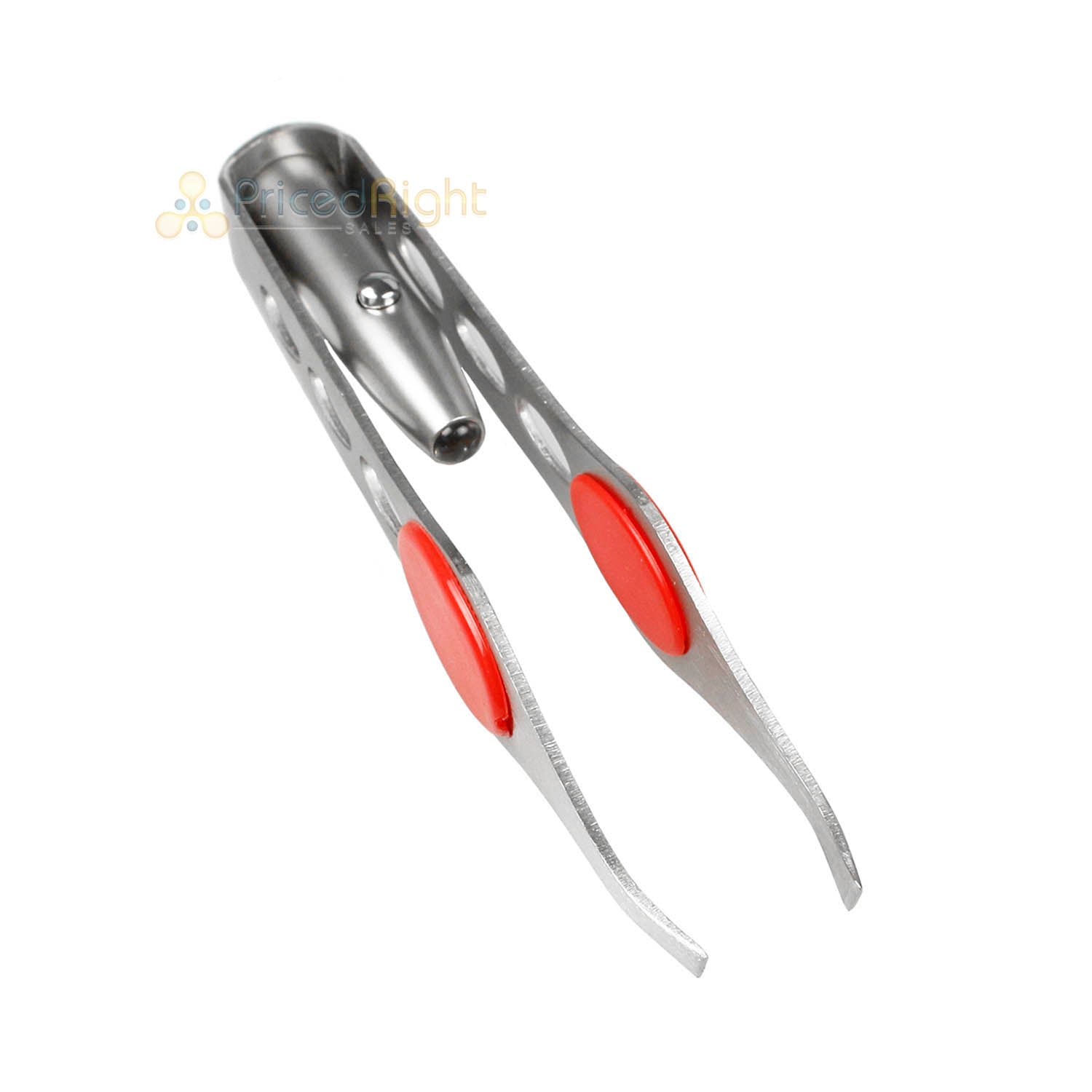 WorkShop Lighted Tweezers Built-In LED Light Stainless Steel Chisel Tip 87491
