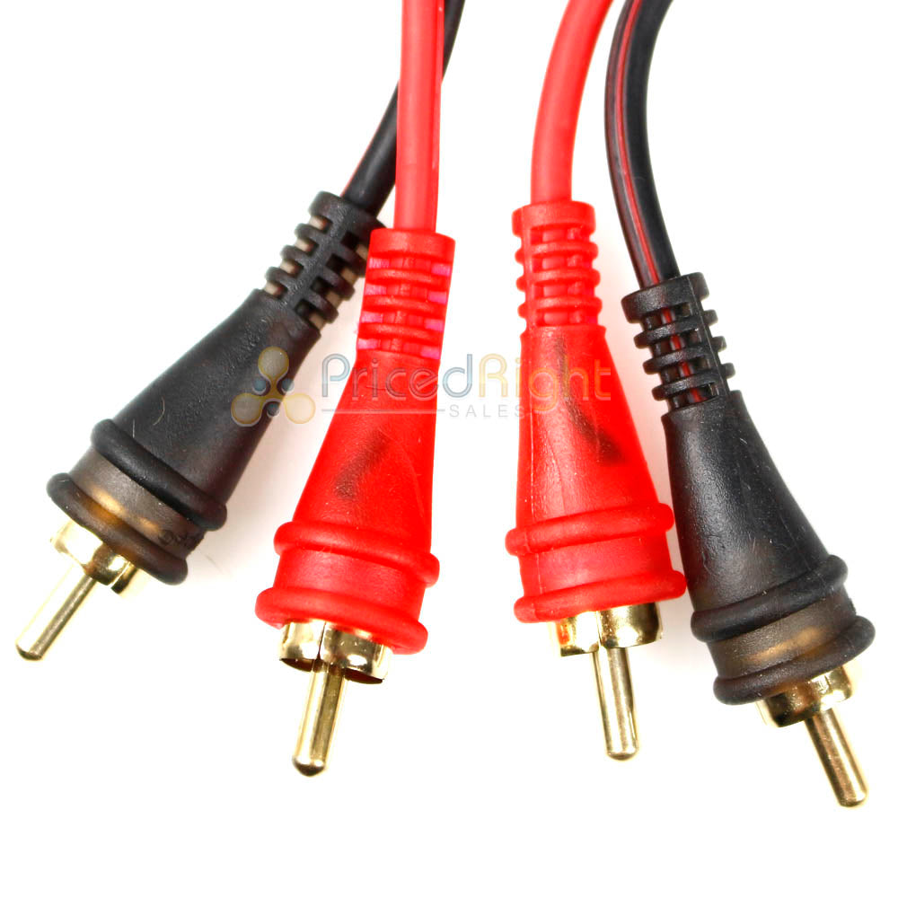 12 ft RCA Cable Male to Male Audio Output Car Home Cable Audiopipe AMF-12 Audio