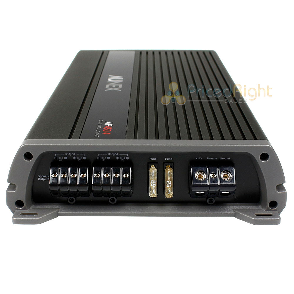 4 Channel Amplifier Class AB Amp 115W x 4 @ 2 Ohm AP Series Aunex AP450.4
