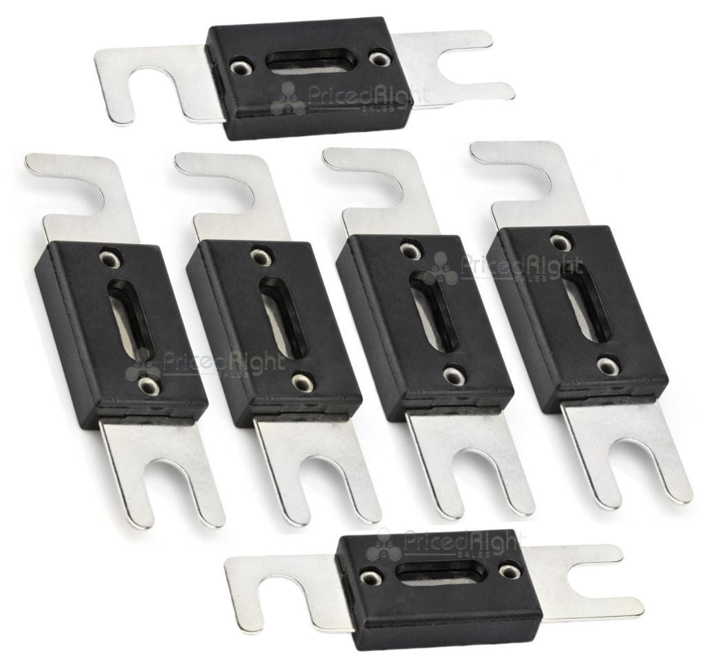 6 Pack 100 Amp ANL Fuse Platinum Plated Fuses Car Audio Bullz Audio