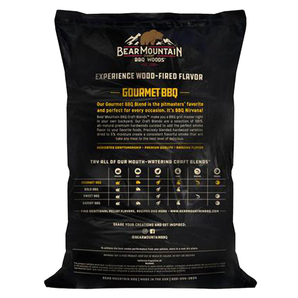 Bear Mountain Gourmet BBQ Hardwood Cooking Pellets Sweet Smokey Flavor 20lb Bag