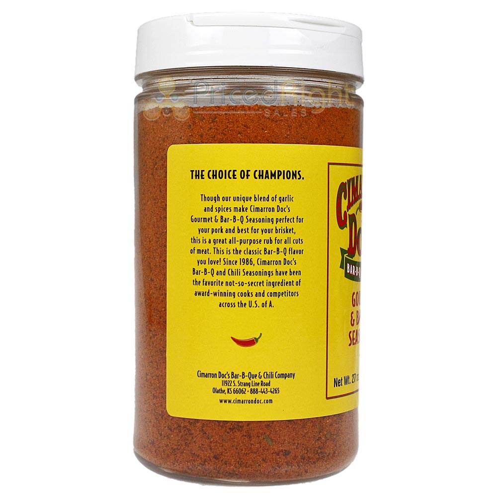 Cimarron Docs Gourmet & BBQ Seasoning All Purpose 27 Oz XL Shaker Bottle CDG27