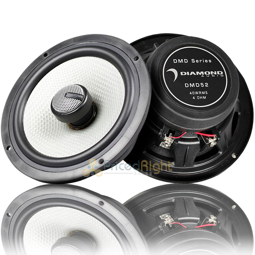 Diamond Audio 5.25" Coaxial Speaker System 80 Watts Max 4 Ohm DMD Series DMD52