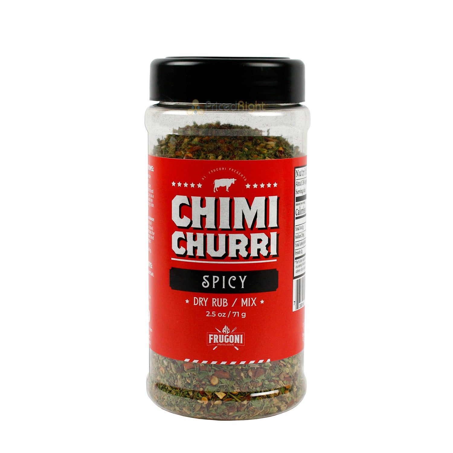 Frugoni Chimichurri Spicy Seasoning & Rub For Pork Poultry Fish Beef 2.5oz