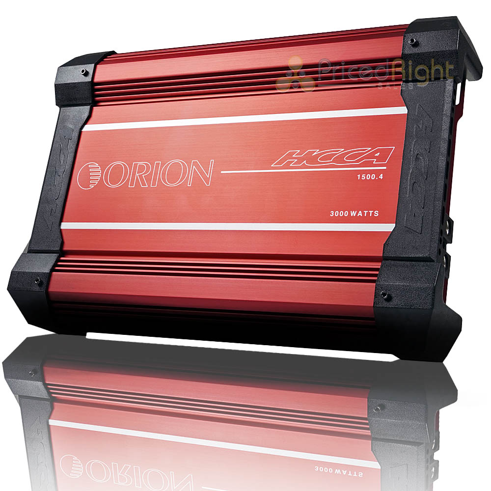 Orion 4 Channel Amplifier 6000 Watts Max 4 Ohm Class AB HCCA Series HCCA-1500.4