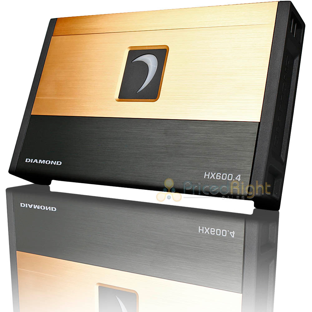 Diamond Audio 4 Channel Digital Amplifier 600 Watts Max 2 Ohm Hex Series HX600.4