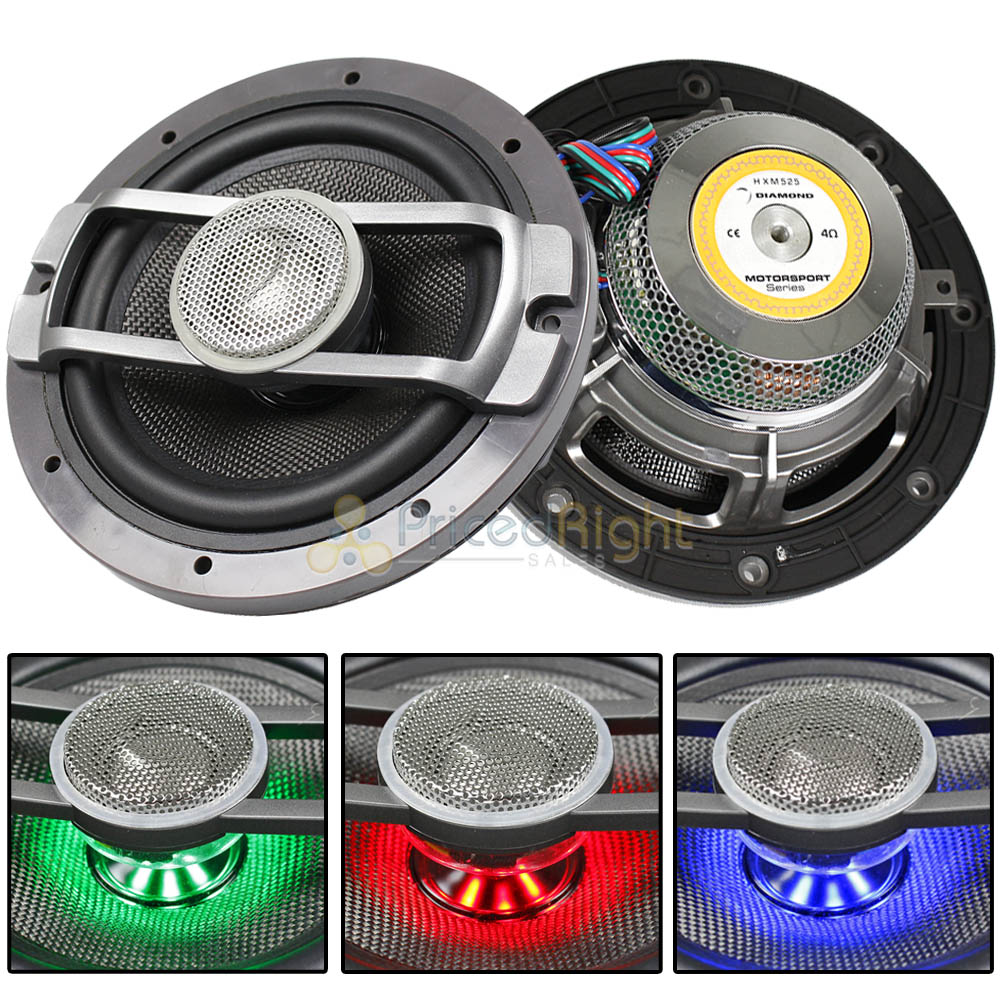 Diamond Audio 5.25" Motorsport Marine Coaxial Speakers 300 Watts Max HXM52 Pair