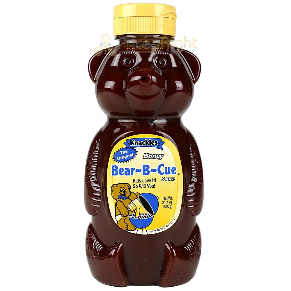 Knackies Original BBQ Sauce 21.4 oz. Mild K301 Bear-B-Cue Bear Bottle