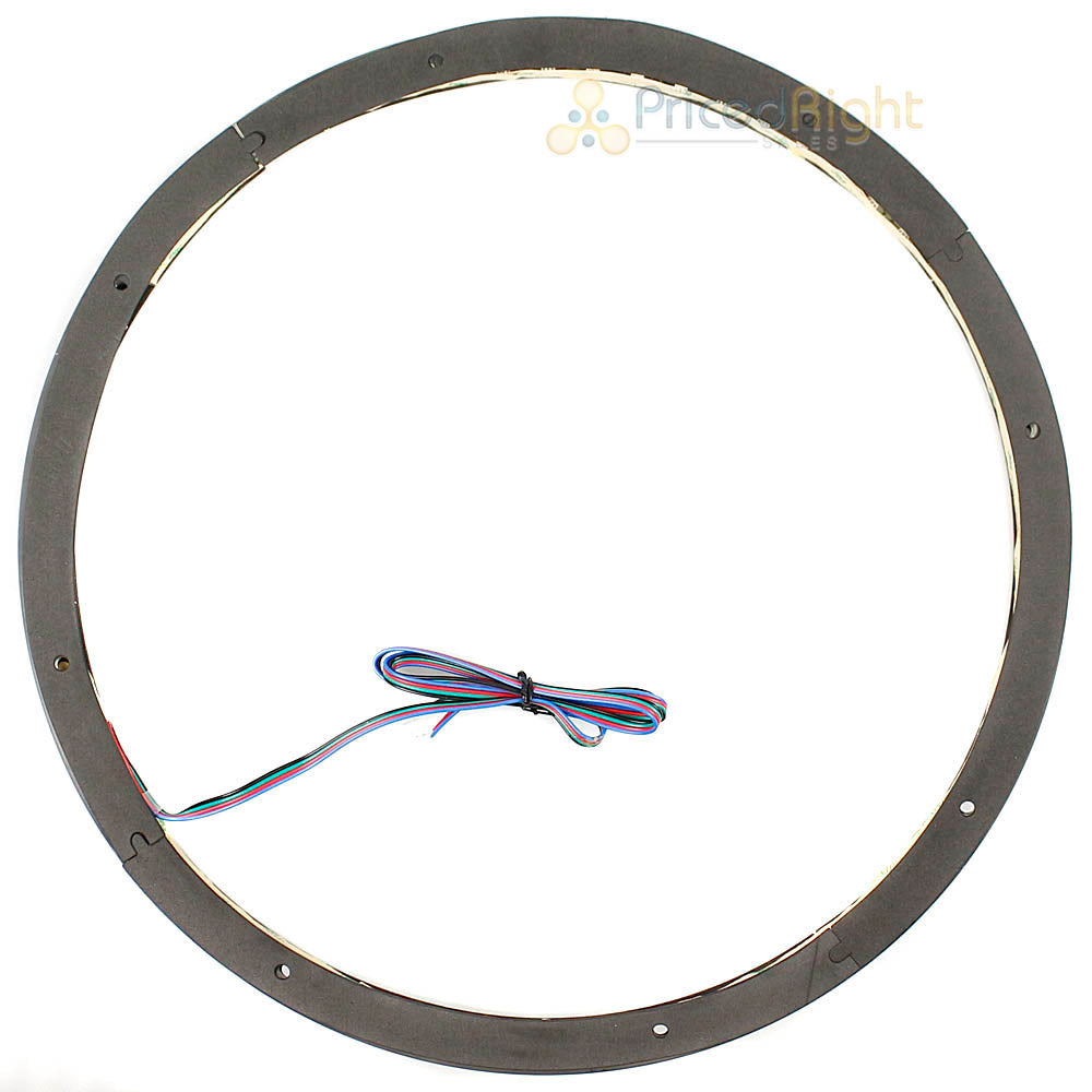 DS18 15" RGB LED Ring for Speakers and Subwoofers Waterproof 1/2" Spacer LRING15