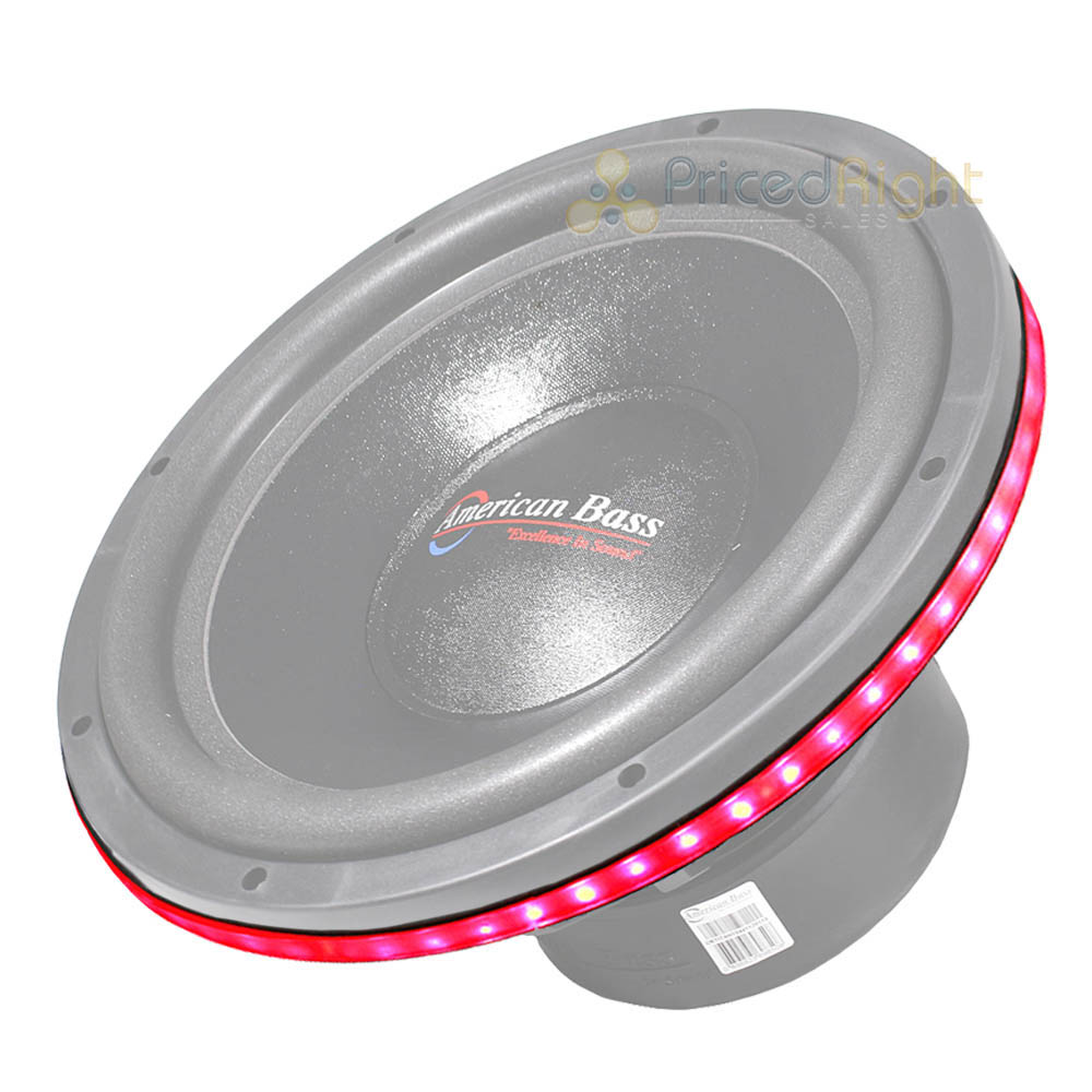 DS18 15" RGB LED Ring for Speakers and Subwoofers Waterproof 1/2" Spacer LRING15