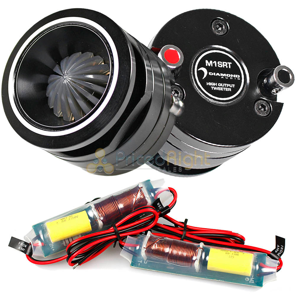 Diamond Audio 1" Short Throat Tweeters 100W Max Motorsport Hight Output M1SRT