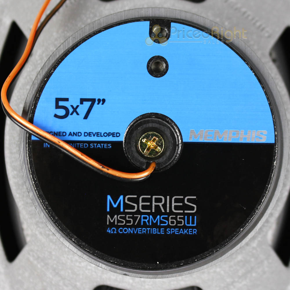 5x7" Coaxial Speakers 65 Watt In Line Crossovers Tweeters Memphis Audio MS57
