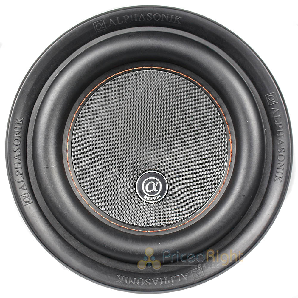 Alphasonik 8" Subwoofer 750 Watts Max Dual 4 Ohm Neuron Series NSW408 Single