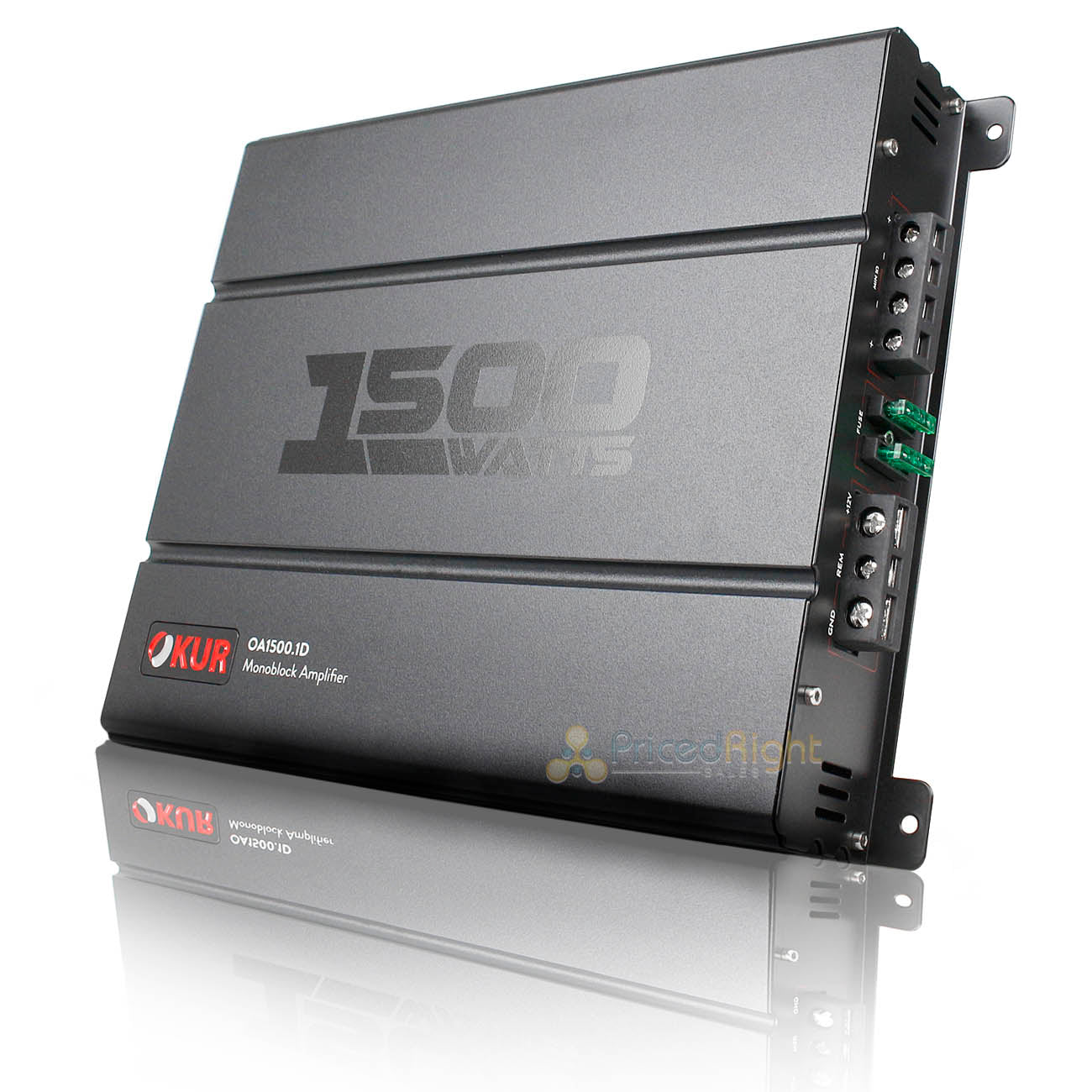 OKUR Class D Monoblock Amplifier 1500 Watts 1 Ohm with Bass Remote OA1500.1D