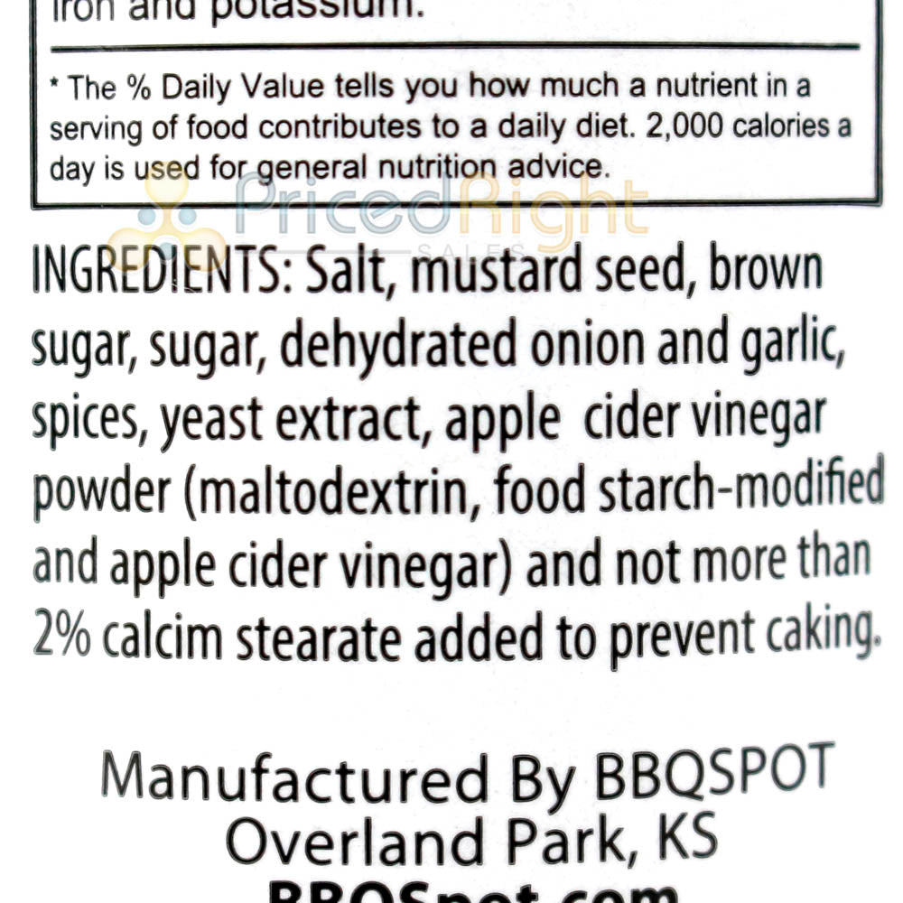 Carolina Style Barbecue Seasoning 6.5 Oz Mustard and Vinegar Based Rub Some Butt