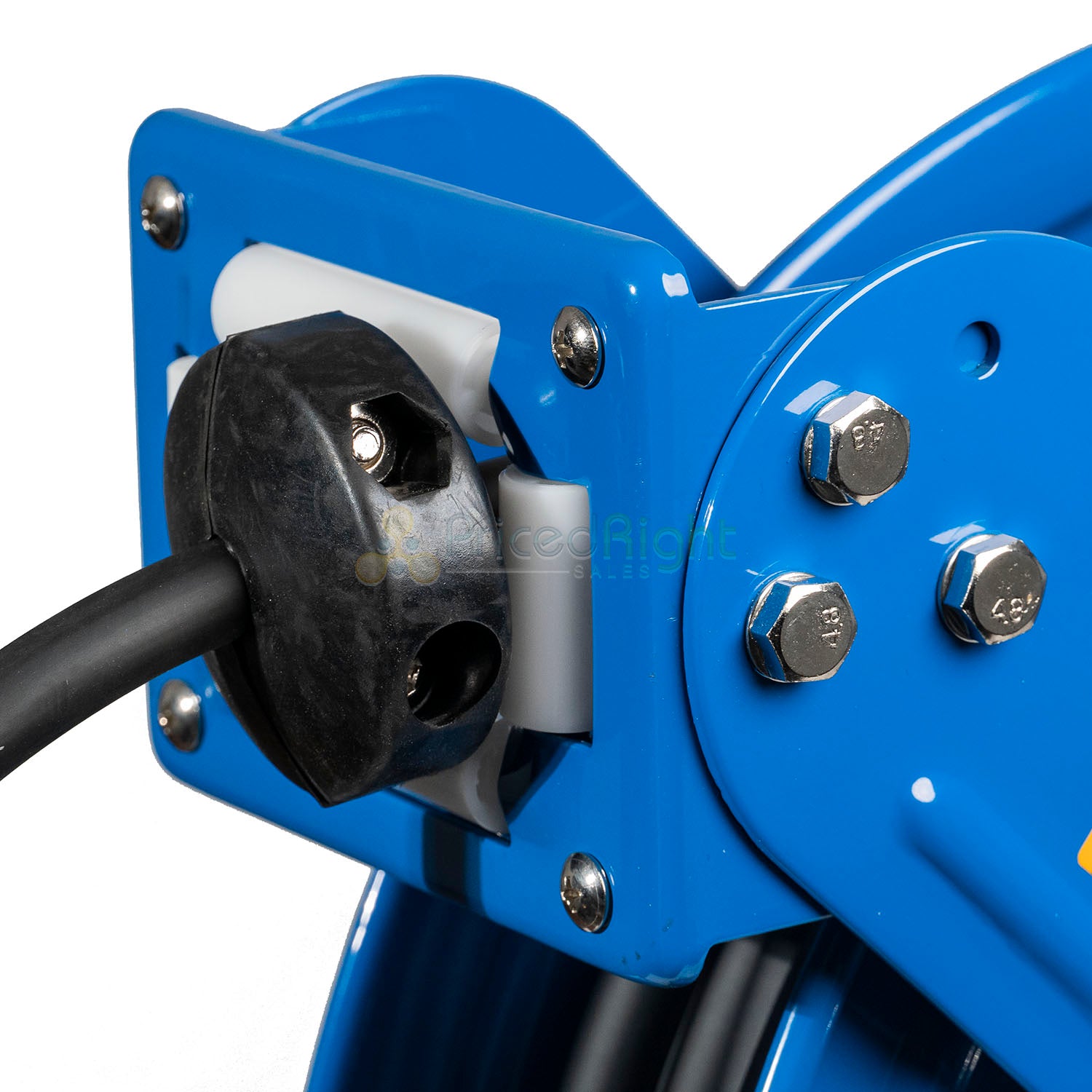 Rapidair 3/8" x 50' Dual Arm Steel Hose Reel 1/2" Inlet 1/4" Outlet R-03050