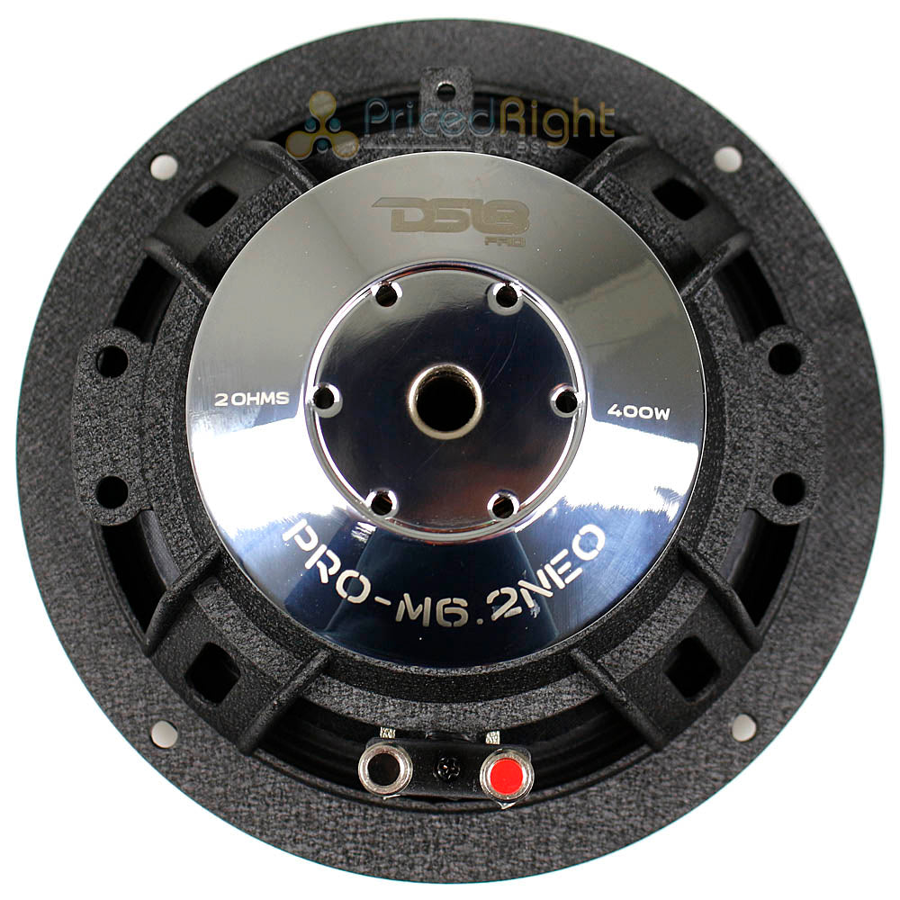 DS18 Pro 6.5" Mid Range Speaker Water Resistant 400 Watts 2 Ohm PRO-M6.2NEO